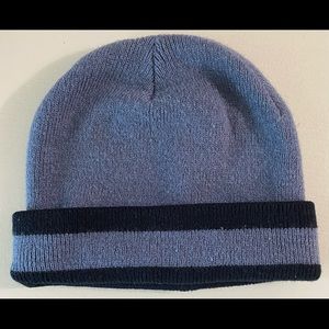 Grey and black beanie